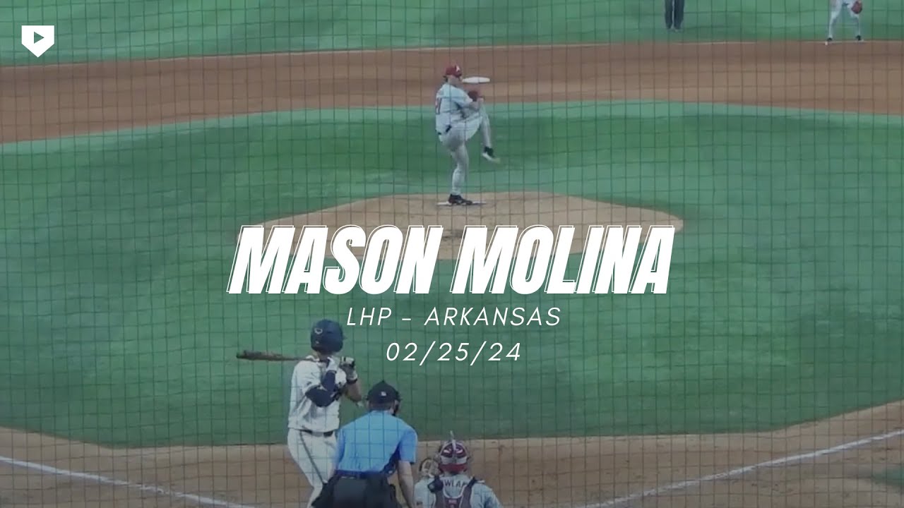 LHP Mason Molina, Arkansas - 2/25/23