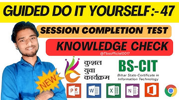 GUIDED DO-IT-YOURSELF SESSION 47 | BS-CIT SESSION 24