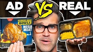 Frozen Food Ads vs. Real Life Food (Test)