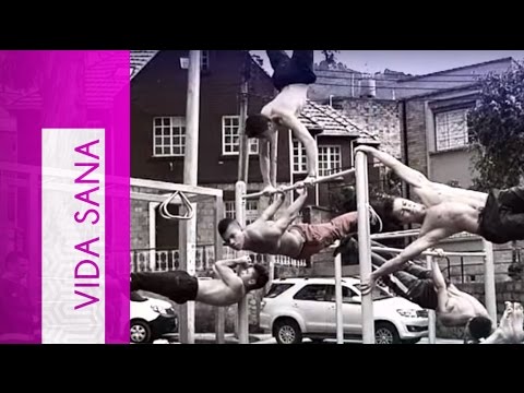 Street workout, un entrenamiento realizado en la calle, usando el propio cuerpo y entorno.