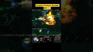 DOTA SNIPER'S DOUBLE KILL HITS DIFFERENT #SHORTS #dota