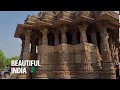 Beautiful india sun templemodhera meshana gujrat india cinematic shots