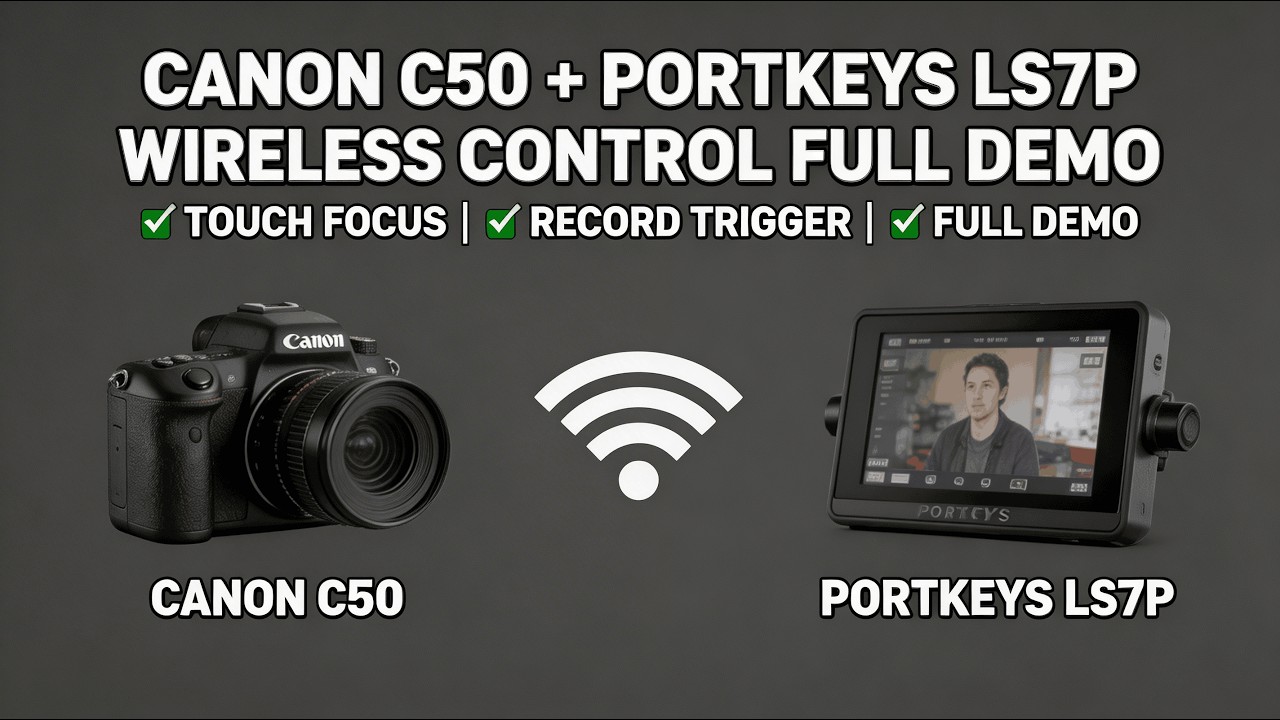 Portkeys LS7P Wireless Canon C50 Control