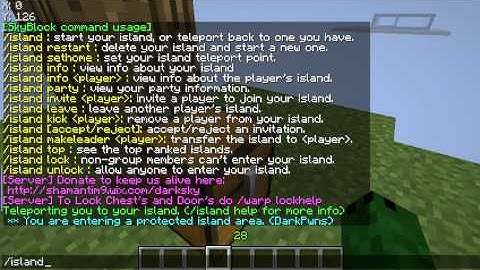 Minecraft Bukkit Ultimate Skyblock Plugin.