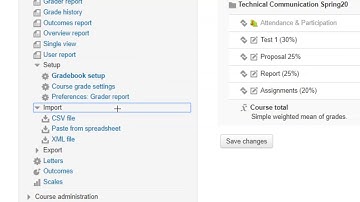 How to upload grades into moodle