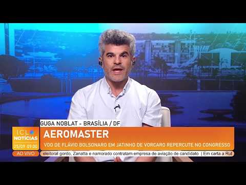Flávio's flight on Vorcaro's private jet was a “surprise” even to allies, reports Guga Noblat.