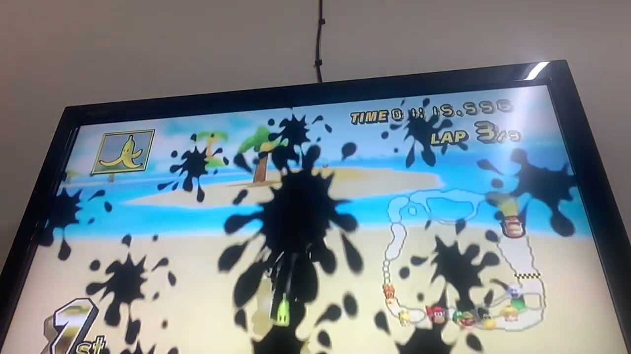 Mario Kart Wii 150CC Banana Cup Funky Kong Wario Bike