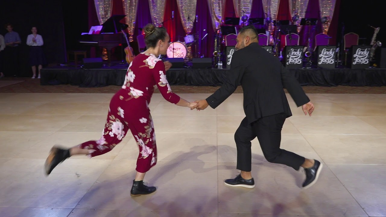 Lindy Focus XVIII: Lindy Hop Pro Am Couples Finals - Laura & Mikey