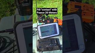 Ft8 "contact" with france from Ny with qrp power and trusdx and homemade antenna system #hamradio