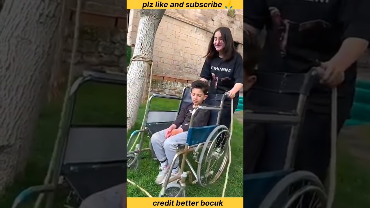 Wheel chair boy 🥺sad story but happy ending ☺️