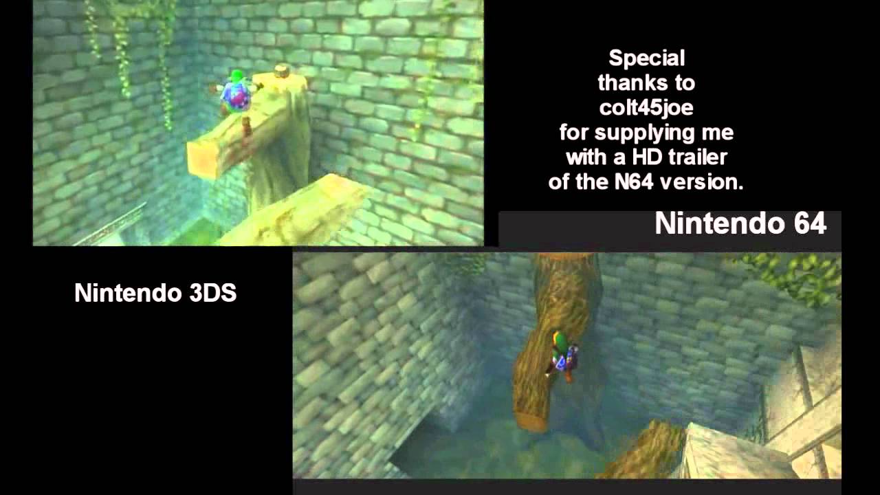 The Legend of Zelda - Ocarina of Time 3D - Classic Trailer Comparison Side by Side - I put this together for you to enjoy, have fun :D