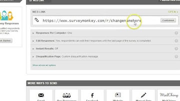 Customize SurveyMonkey URL