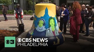 New replica Liberty Bell unveiled outside Philadelphia Municipal Services Building