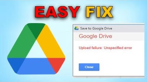 How to Fix Upload Failed in Google Drive (VERY EASY)