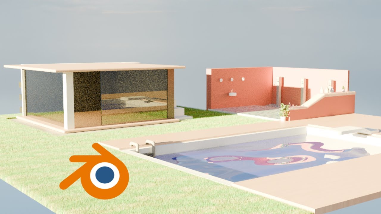Full Video Of Modern House Blender 4.0 (easy way) - YouTube