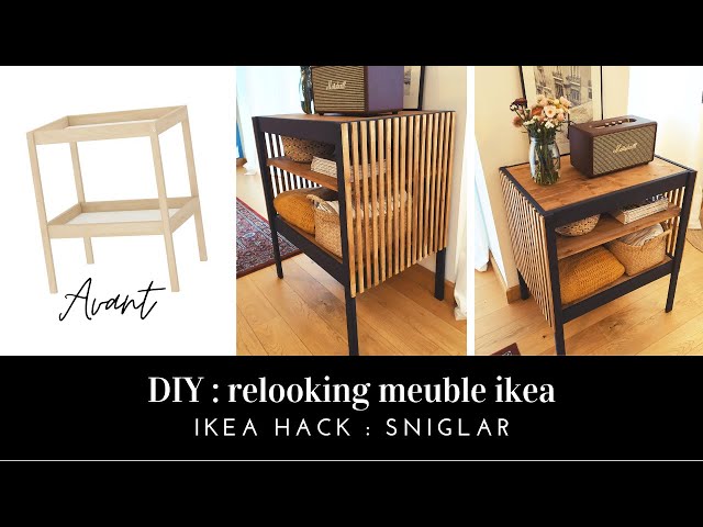 D09) Relooking meuble IKEA #2 " table à langer SNIGLAR" IKEA HACK - YouTube