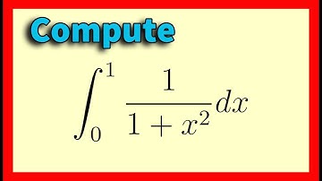 Evaluate this integral ∫ 1/( 1 + x² )dx from 0 to 1