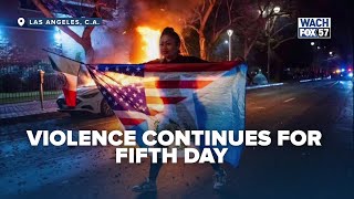 Violent anti-ICE protests continue as California officials, Trump trade blame accusations