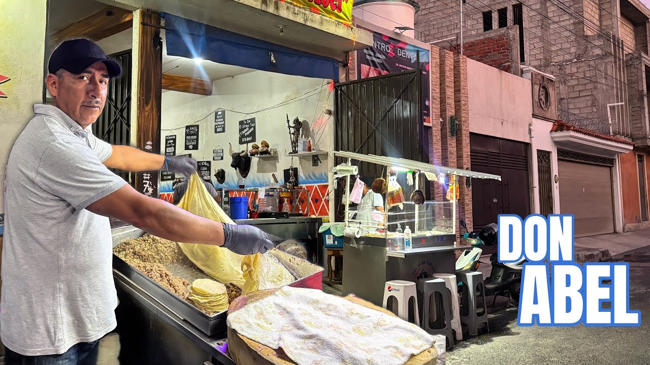 LENGUA, SESOS, CACHETE lo más RICO de los TACOS DE CABEZA Don ABEL