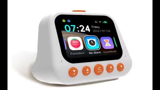 Smart Alarm Clock Digital AI Intelligent Voice Time Manager Weather Talking Buddy Music Story Toy