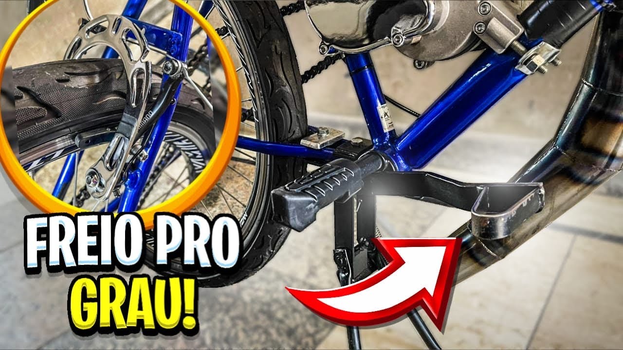 ARRUMEI O FREIO DA MOTORIZADA *freio no pé*