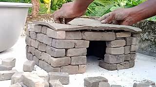 Amazing technique build DIY miniature clay house, How toBuild miniature Clay Housewith swimming pool