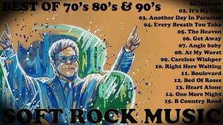 Phil Collins, Elton John, Rod Stewart, Bee Gees, Billy Joel, Lobo🎙 Soft Rock Love Songs 70s 80s 90s
