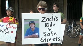 Cycling safety emphasized during observance of 'Zach's Ride' in Honolulu