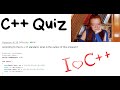C++ Quiz | Прохожу тест по C++