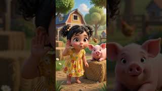 Pig Sound & Spelling for Kids| Oink Oink! Learn Animals | #shortsforkids #farmanimals #shortsviral