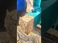 極端な圧縮でトウモロコシの芯が固いブロックに変わる：環境に優しい燃料の未来、産業用トウモロコシ芯ブリケット成形機の実演