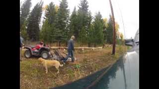 Thanksgiving weekend 2013. Building our front fence up at fawn lake. A special thanks to Jim and Helen for their help!