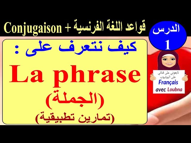 الدرس الأول في قواعد اللغة الفرنسية " التعرف على الجملة"