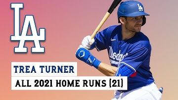 Trea Turner (#6) All 21 Home Runs of the 2022 MLB Season