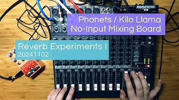No-Input Mixing Board: Reverb Experiments I