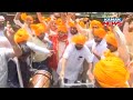 Celebrations Outside The Residence Of BJP National President JP Nadda