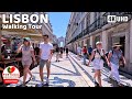  4k walk saturday walking tour lisbon city center june 2023