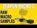 Motorized Zeapon micro2 slider RAW MACRO SAMPLES