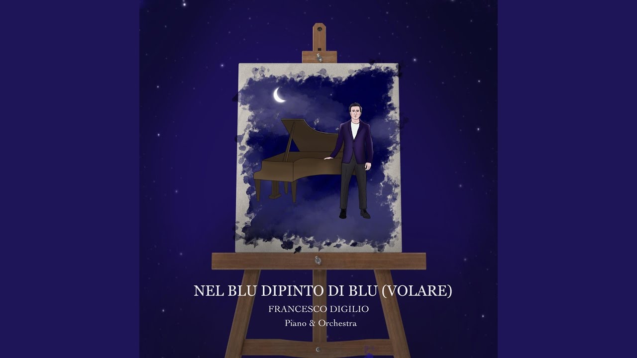 canzone nel blu dipinto di blu