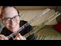 Unboxing and Review of Hall Crystal Flutes in D and A