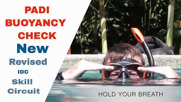 Buoyancy Check at Surface - PADI IDC Skills Circuit • Divemaster Skills Circuit