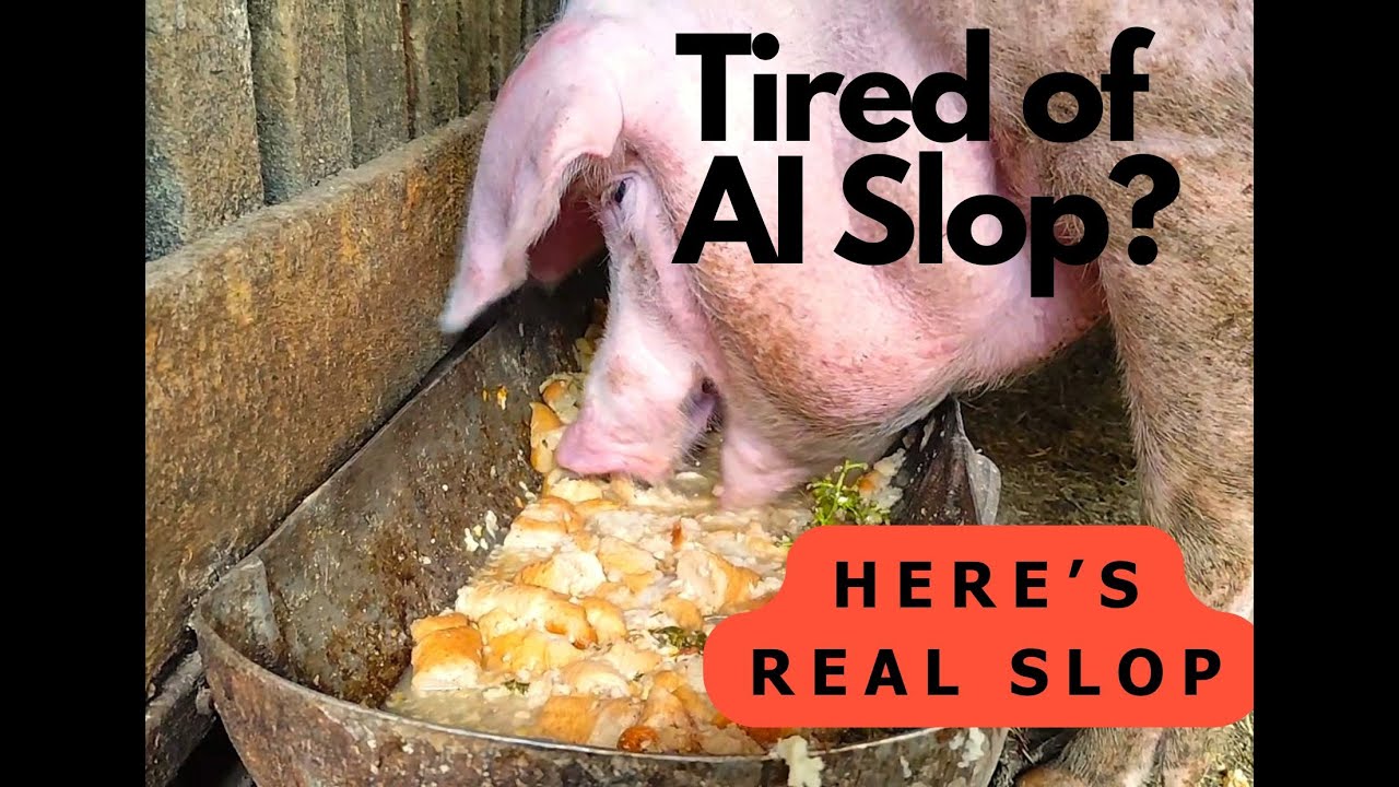 AI Made You Lose Your Mind? Pig Slop Will Restore It. ASMR - YouTube