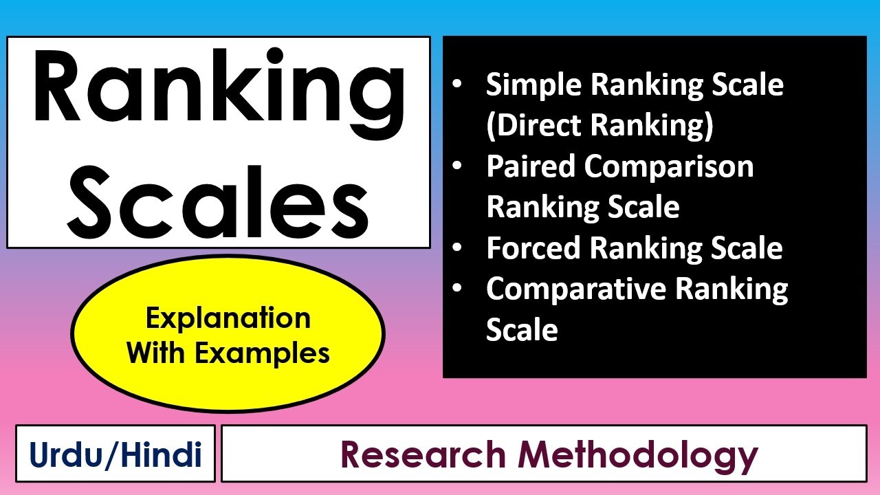 Ranking Scale in Research | Meaning, Features & Types with Easy ...