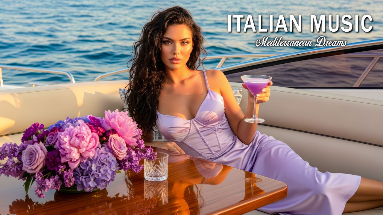 Mediterranean Music & Italian Vibes 🎶 Relaxing Music & Luxury Yacht Cruise on the Italian Coast 4K