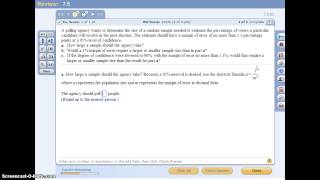 Stat Chapter 7 Calculating sample size through margin of error