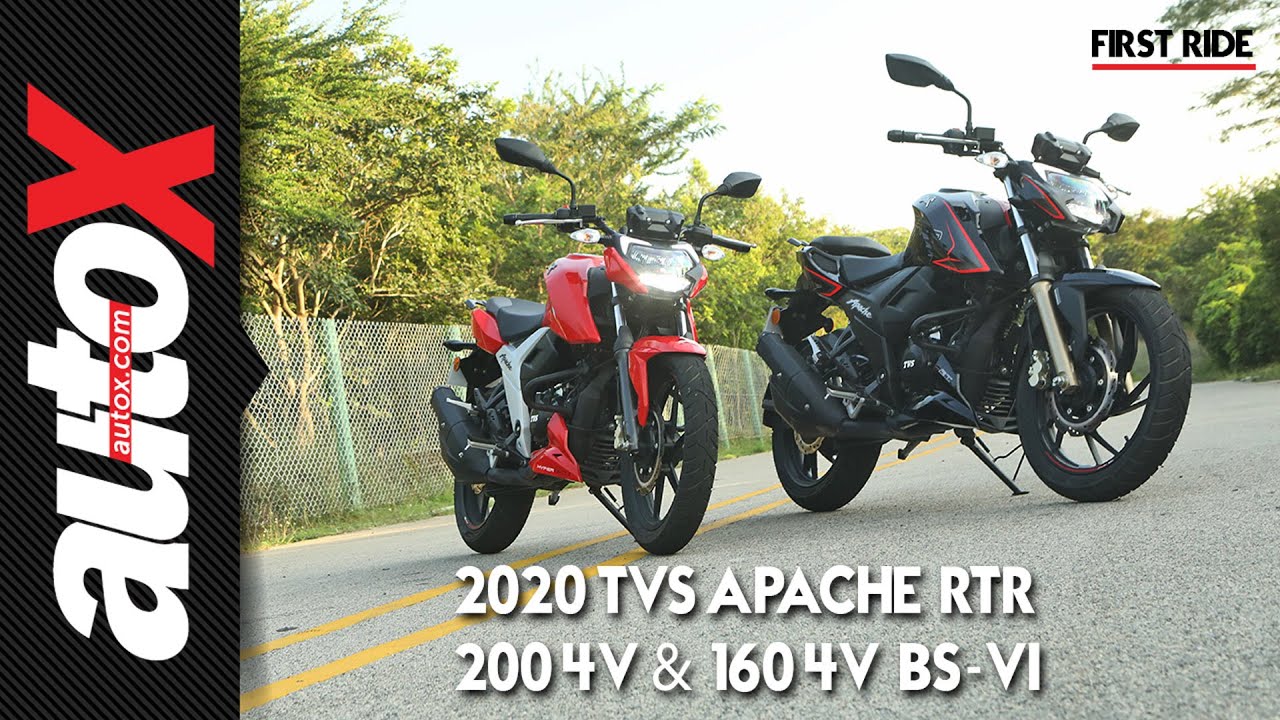 Tvs Apache Rtr 0 4v Bs Vi Rtr 160 4v Bs Vi Review First Ride Autox Youtube