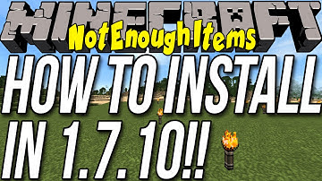 How To Install NotEnoughItems In Minecraft 1.7.10