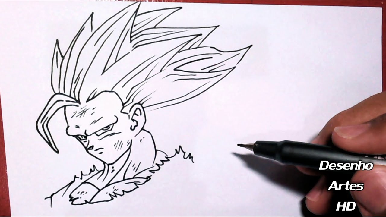✍️Desenhando#3 Goku instinto superior🥵 Qual personagem vc