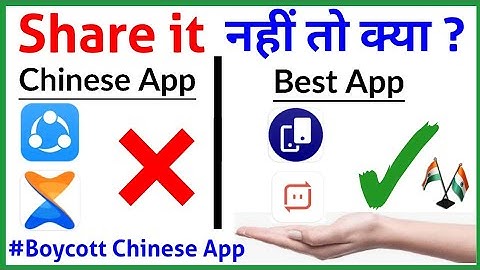 Replace Share it And Xender Chinese App/Remove Share it & Xender Chinese App/Use indian Transfer App