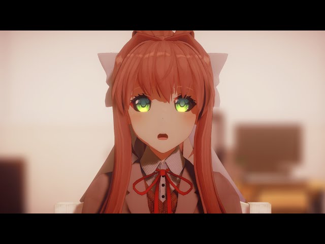 【MMD】 Monika Can't Help Falling in Love with You (DL) class=